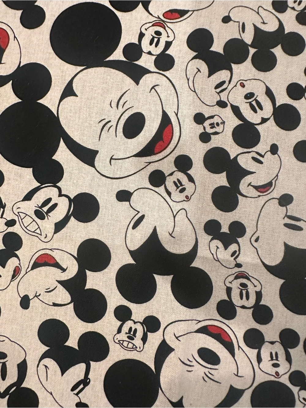 Mickey Mouse Black & White Kids Scrunchie